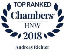  Andreas Richter - ranked in Chambers HNW Guide 2018