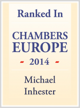 Michael Inhester - ranked in Chambers Europe 2014