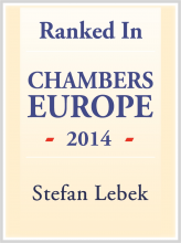 Stefan Lebek - ranked in Chambers Europe 2014