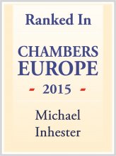 Michael Inhester - ranked in Chambers Europe 2015