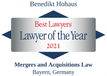 Benedikt Hohaus - Best Lawyer of the Year 2021