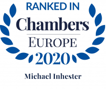 Michael Inhester - ranked in Chambers Europe 2020